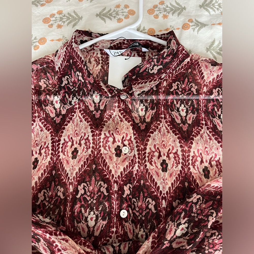 Brand new boho chic Zara blouse